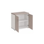 Móveis para Escritório Armário Baixo Escritório com 02 Portas - 0,80x0,0,46m - Fresno / Branco - 71024