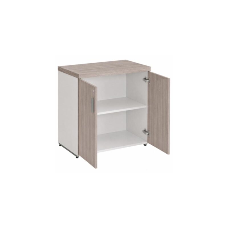 Móveis para Escritório Armário Baixo Escritório com 02 Portas - 0,80x0,0,46m - Fresno / Branco - 71024 Móveis para Escritório Armário Baixo Escritório com 02 Portas - 0,80x0,0,46m - Fresno / Branco - 71024