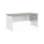 Móveis para Escritório Mesa para Escritório 1,50x0,60m - S/ Gavetas - Fresno / Branco - 71106