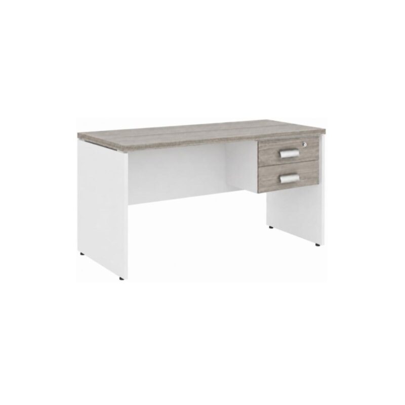 Móveis para Escritório Mesa para Escritório 1,20x0,60m - C/ Gavetas - Fresno / Branco - 71107