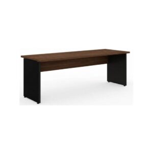 Mesa para Escritório 1,50x0,60m - Sem Gavetas - Louro / Preto - 23472