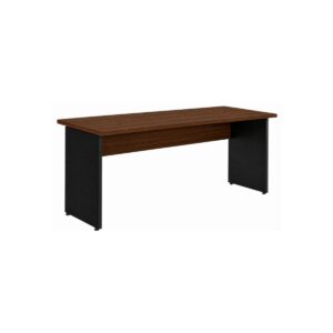 Mesa para Escritório 1,35x0,60m - Sem Gavetas - Louro / Preto - 25420