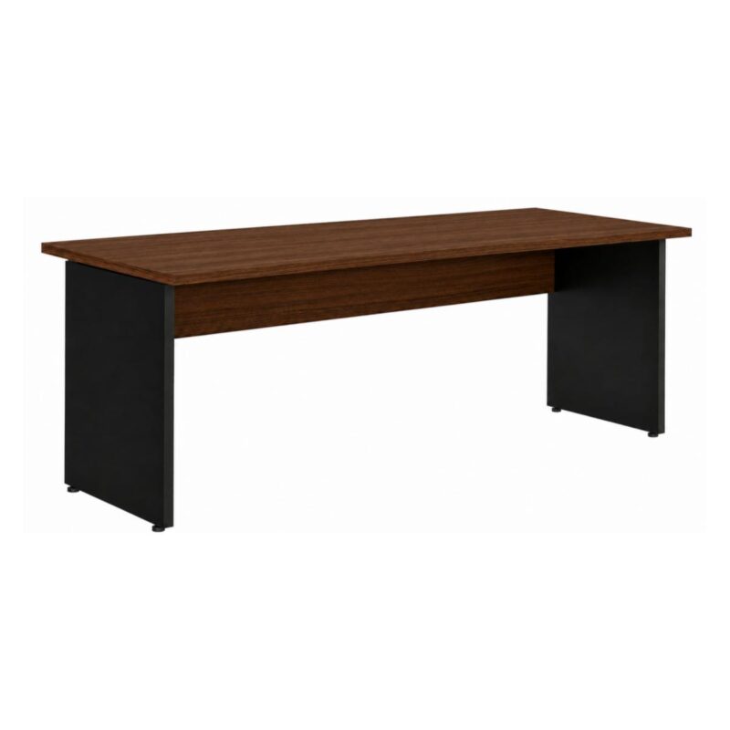 Móveis para Escritório Mesa para Escritório 1,70x0,60m - Sem Gavetas - Louro / Preto - 23474 Móveis para Escritório Mesa para Escritório 1,70x0,60m - Sem Gavetas - Louro / Preto - 23474