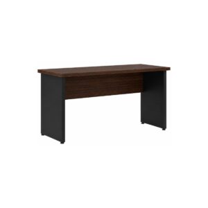 Mesa para Escritório 1,35x0,60m - Sem Gavetas - Louro / Preto - 25420