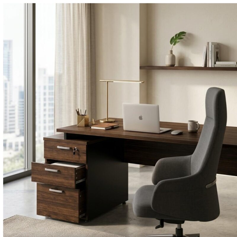 Móveis para Escritório Mesa de Escritório Diretor com 3 Gavetas 192x70cm