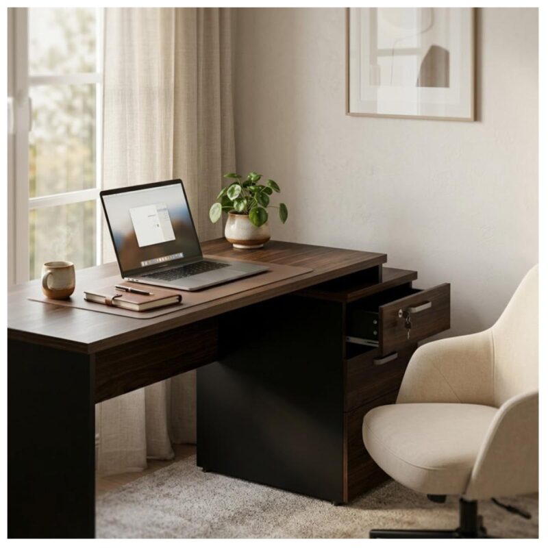 Móveis para Escritório Mesa de Escritório Diretor com 3 Gavetas 192x70cm