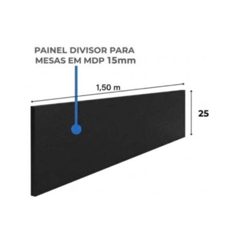 Móveis para Escritório Mesa Dupla Escritório 150mm com Gaveteiro e Chave