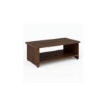 Móveis para Escritório Mesa de Centro Recepção 0,90x0,50x0,35m - Louro / Preto - 21429