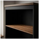 Móveis para Escritório Armário Alto SEMI-ABERTO com 02 Portas - 1,60x0,80x0,45m - WORKSTART - MARSALA / PRETO - 51014