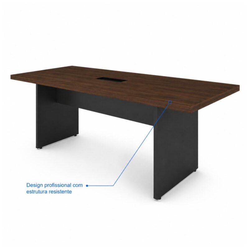 Móveis para Escritório Mesa de Reunião 200x90 MDP 30mm para Escritório