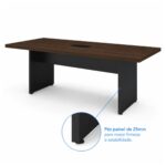 Móveis para Escritório Mesa de Reunião 200x90 MDP 30mm para Escritório