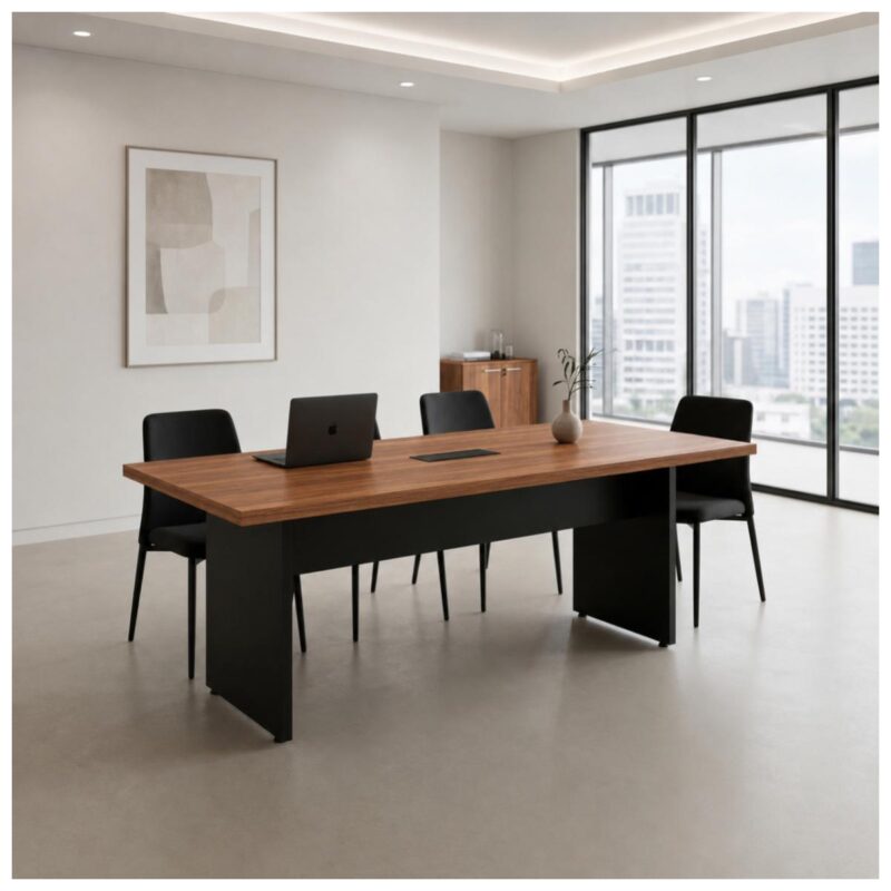 Móveis para Escritório Mesa de Reunião 200x90 Tampo 40mm para Escritório