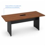 Móveis para Escritório Mesa de Reunião 200x90 Tampo 40mm para Escritório