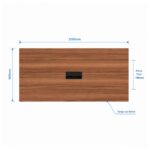 Móveis para Escritório Mesa de Reunião 200x90 Tampo 40mm para Escritório
