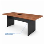 Móveis para Escritório Mesa de Reunião 200x90 Tampo 40mm para Escritório