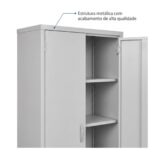 Armário de Aço PA-80 com 3 Prateleiras 180 cm