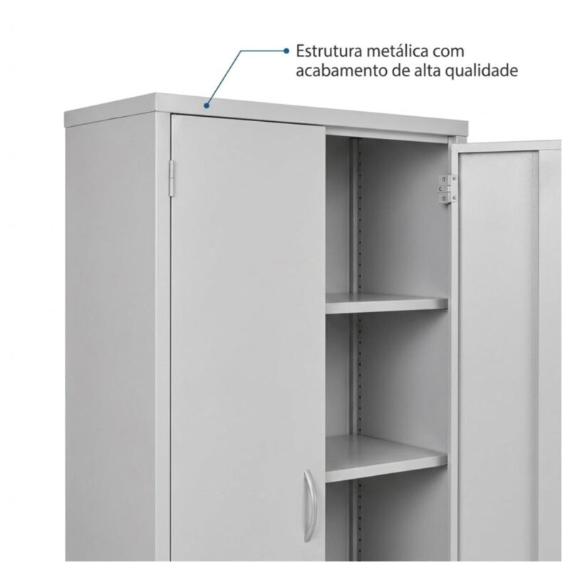 Armário de Aço PA-75 com 3 Prateleiras 170 cm