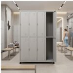 Roupeiro de Aço 8 Portas Grandes com Pitão