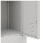 Roupeiro de Aço 2 Portas com Pitão e Ganchos