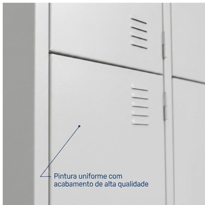 Roupeiro de Aço 12 Portas com Pitão para Cadeado