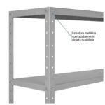 Móveis de Aço para Escritório Estante de Aço 1,98x0,92x0,40m com 6 Prateleiras Reguláveis 20kg