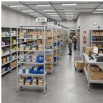 Móveis de Aço para Escritório Estante de Aço 1,98x0,92x0,30m com 6 Prateleiras Reguláveis 20kg