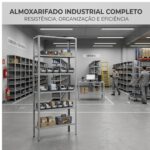 Estante de Aço 1,98x0,92x0,30 m com 6 Prateleiras Reguláveis 50Kg