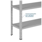 Estante de Aço 1,98×0,92×0,30m com 6 Prateleiras Reguláveis 35kg