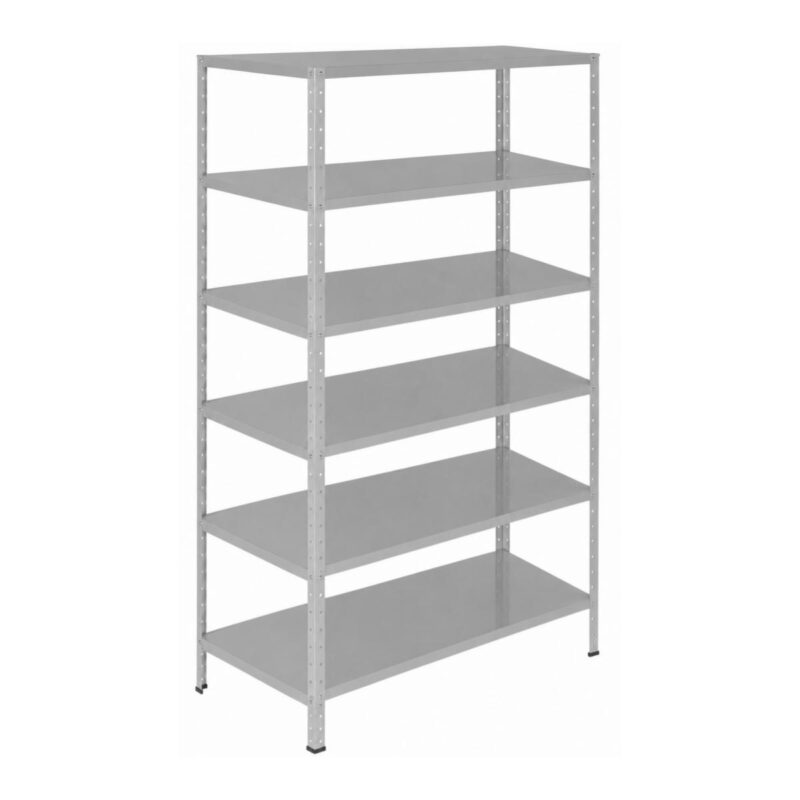Móveis de Aço para Escritório Estante de Aço 1,98x0,92x0,59m com 6 Prateleiras Reguláveis 50kg Móveis de Aço para Escritório Estante de Aço 1,98x0,92x0,59m com 6 Prateleiras Reguláveis 50kg