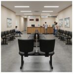 Longarina Estofada Executiva 2 Lugares para Recepção