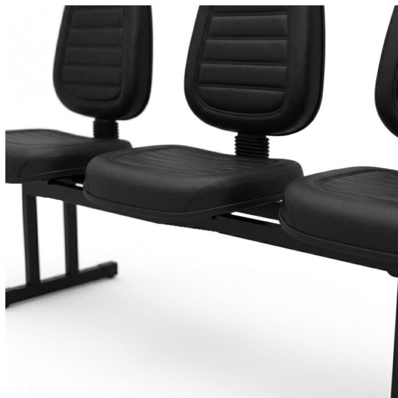 Longarina Estofada 3 Lugares para Recepção