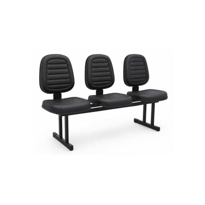 Longarina Estofada 3 Lugares para Recepção Longarina Estofada 3 Lugares para Recepção