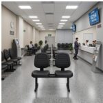 Longarina Estofada 2 Lugares para Recepção