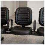Longarina Estofada 3 Lugares para Recepção