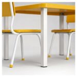 Conjunto Escolar Coletivo 6 a 10 anos com Mesa Quadrada e 4 Lugares