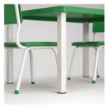 Conjunto Escolar Coletivo 6 a 10 anos com Mesa Quadrada e 4 Lugares