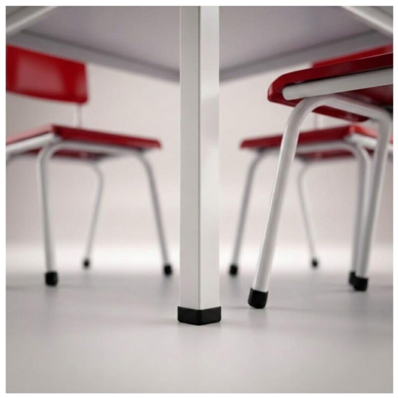 Conjunto Escolar Coletivo 6 a 10 anos com Mesa Quadrada e 4 Lugares