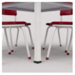 Conjunto Escolar Coletivo 6 a 10 anos com Mesa Quadrada e 4 Lugares