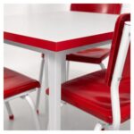 Conjunto Escolar Coletivo 6 a 10 anos com Mesa Quadrada e 4 Lugares