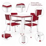 Conjunto Escolar Coletivo 6 a 10 anos com Mesa Quadrada e 4 Lugares