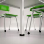 Conjunto Escolar Coletivo 6 a 10 anos com Mesa Quadrada e 4 Lugares