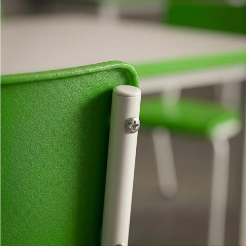Conjunto Escolar Coletivo 6 a 10 anos com Mesa Quadrada e 4 Lugares