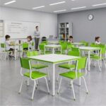 Conjunto Escolar Coletivo Infantil 4 Cadeiras 03 a 06 Anos