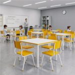 Conjunto Escolar Coletivo Infantil 4 Cadeiras 03 a 06 Anos