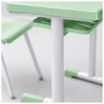 Conjunto Escolar Modular Juvenil com 6 Lugares e Mesas Trapezoidais