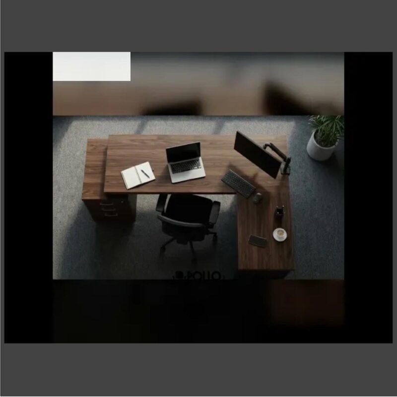 Mesa para Escritório com Vidro