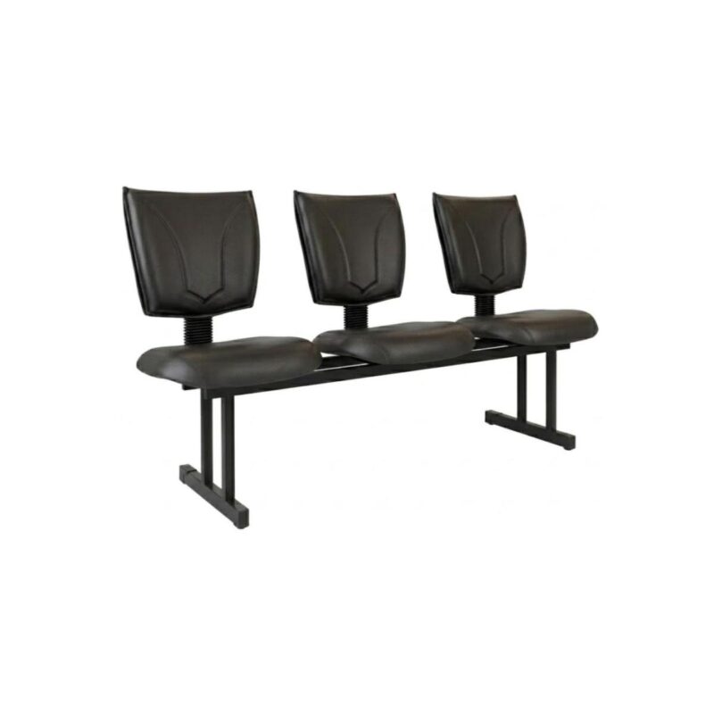 Longarina Estofada Executiva 3 Lugares para Recepção Longarina Estofada Executiva 3 Lugares para Recepção