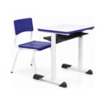 Conjunto Escolar Azul com Mesa e Cadeira 06 a 10 Anos