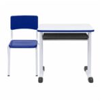 Conjunto Escolar Azul com Mesa e Cadeira 06 a 10 Anos