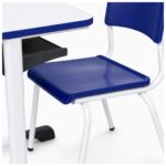 Conjunto Escolar Azul com Mesa e Cadeira 06 a 10 Anos